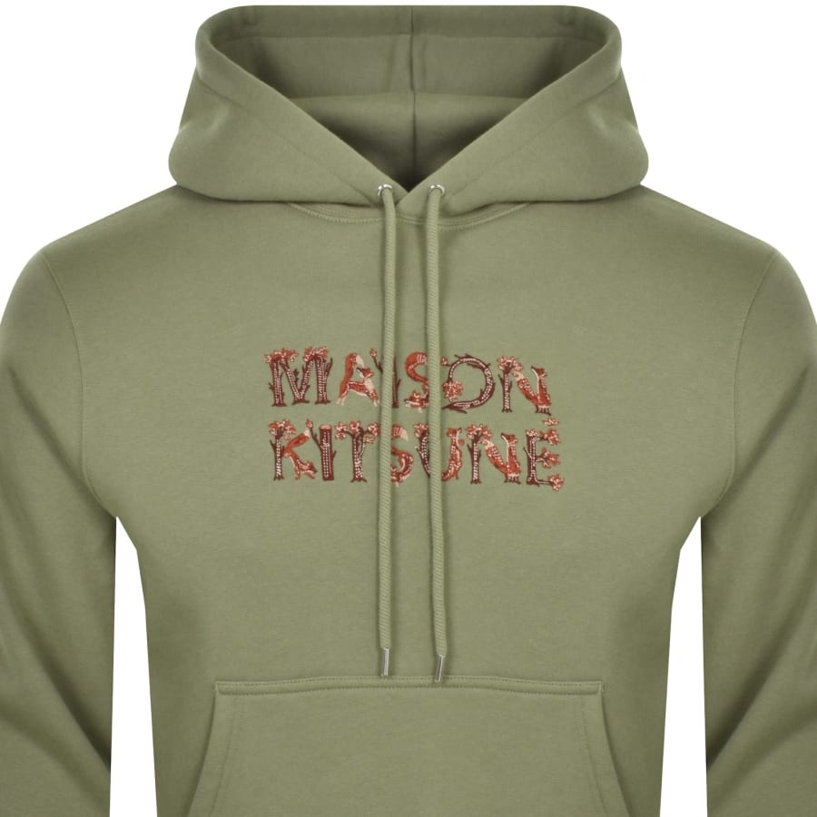 Maison Kitsune Woodland Hoodie Green
